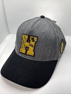 NWT Harry Potter Hat Hogwarts Alumni Adjustable Snapback Cap Adult Grey Black